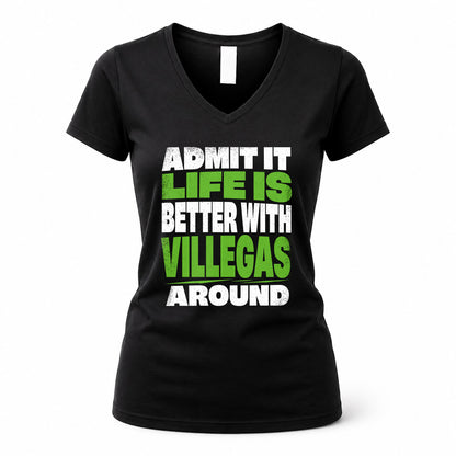 VILLEGAS HP68-K4-189 – Personalized Funny Quote Apparel “Admit It, Life Is Better With AARON Around”