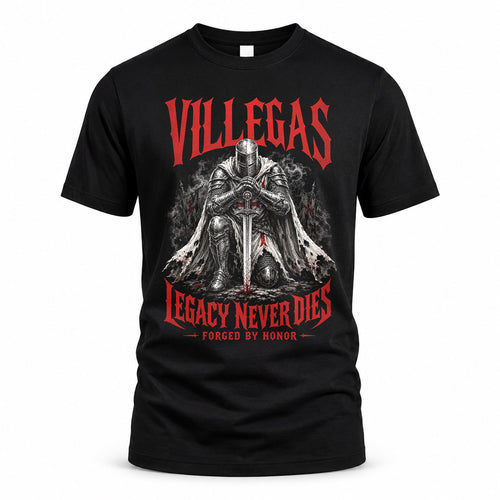 VILLEGAS HS90-K04-109 - NAME Legacy Never Dies Forged By Honor Personalized Knight