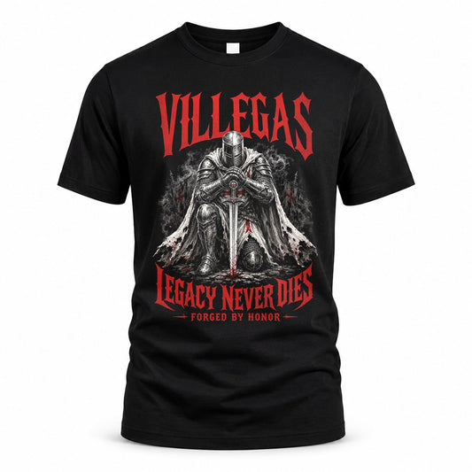 VILLEGAS HS90-K04-109 - NAME Legacy Never Dies Forged By Honor Personalized Knight