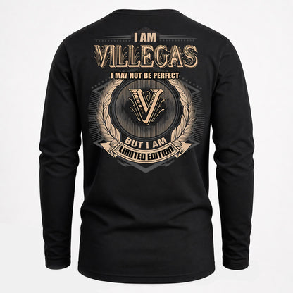 VILLEGAS PH55-T25-Personalized Name Quote Apparel “I Am NAME May Not Be Perfect But I Am Limited Edition”