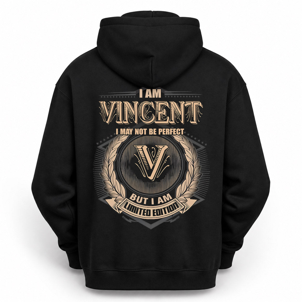 VINCENT PH55-T25-Personalized Name Quote Apparel “I Am NAME May Not Be Perfect But I Am Limited Edition”