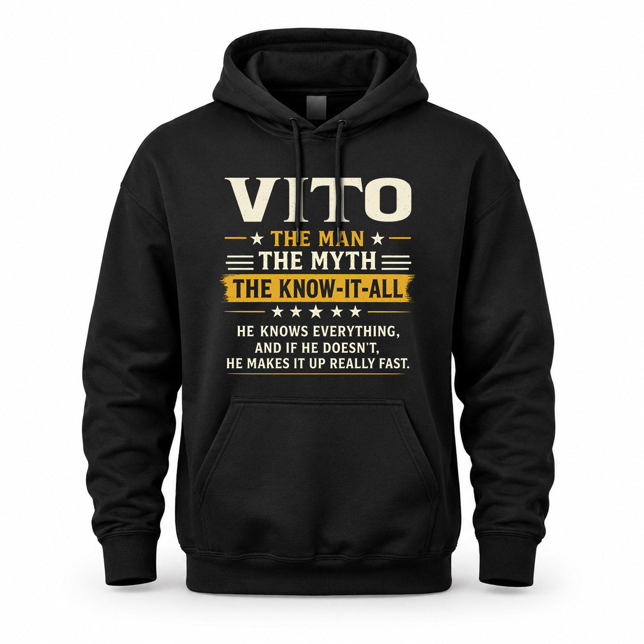VITO TM90-K04-125 - NAME Legendary Know-It-All Personalized Funny Shirt