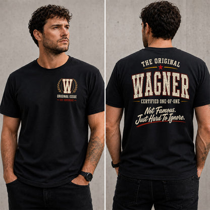 WAGNER W68-F2-168 – Personalized Original Issue Apparel “The Original NAME Certified One-of-One"