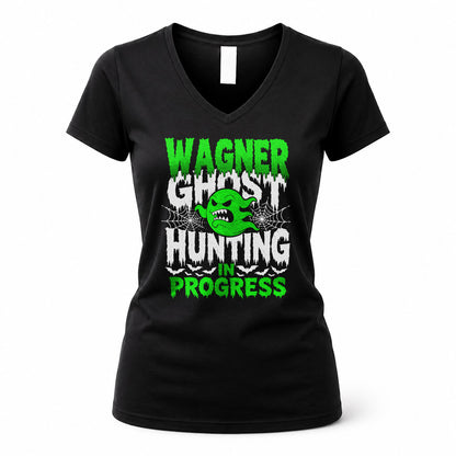 WAGNER HW22-K06-109 - NAME Ghost Hunting In Progress Personalized Halloween Shirt