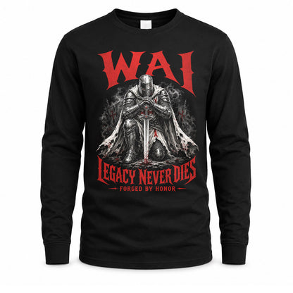 WAI HS90-K04-109 - NAME Legacy Never Dies Forged By Honor Personalized Knight