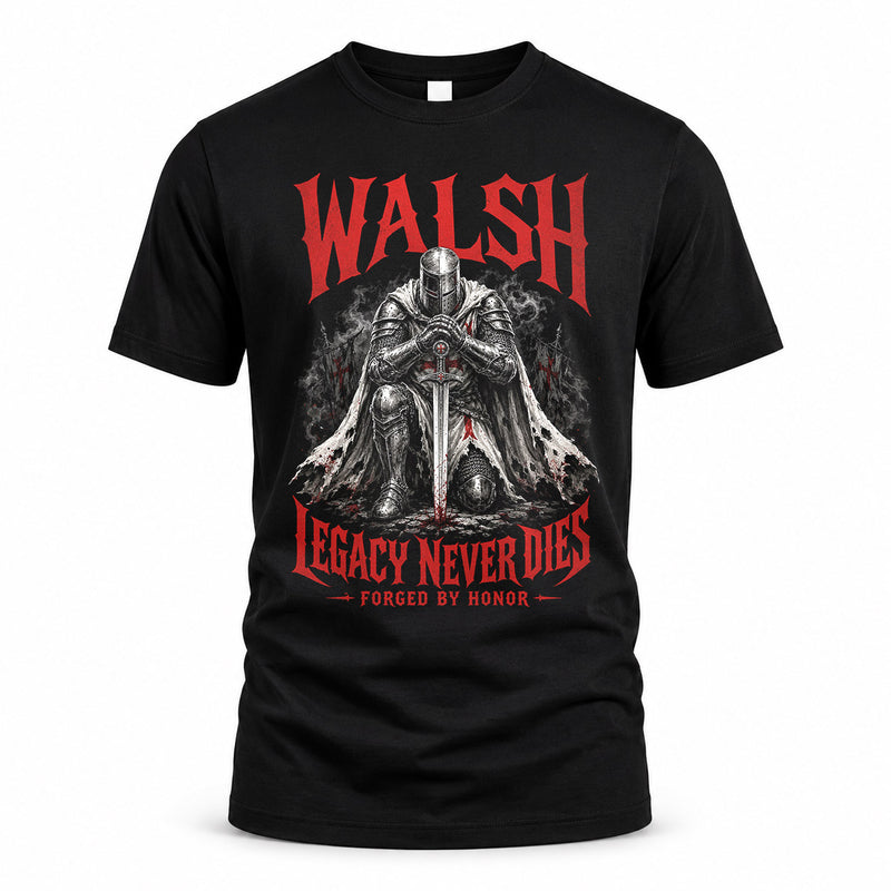 WALSH HS90-K04-109 - NAME Legacy Never Dies Forged By Honor Personalized Knight