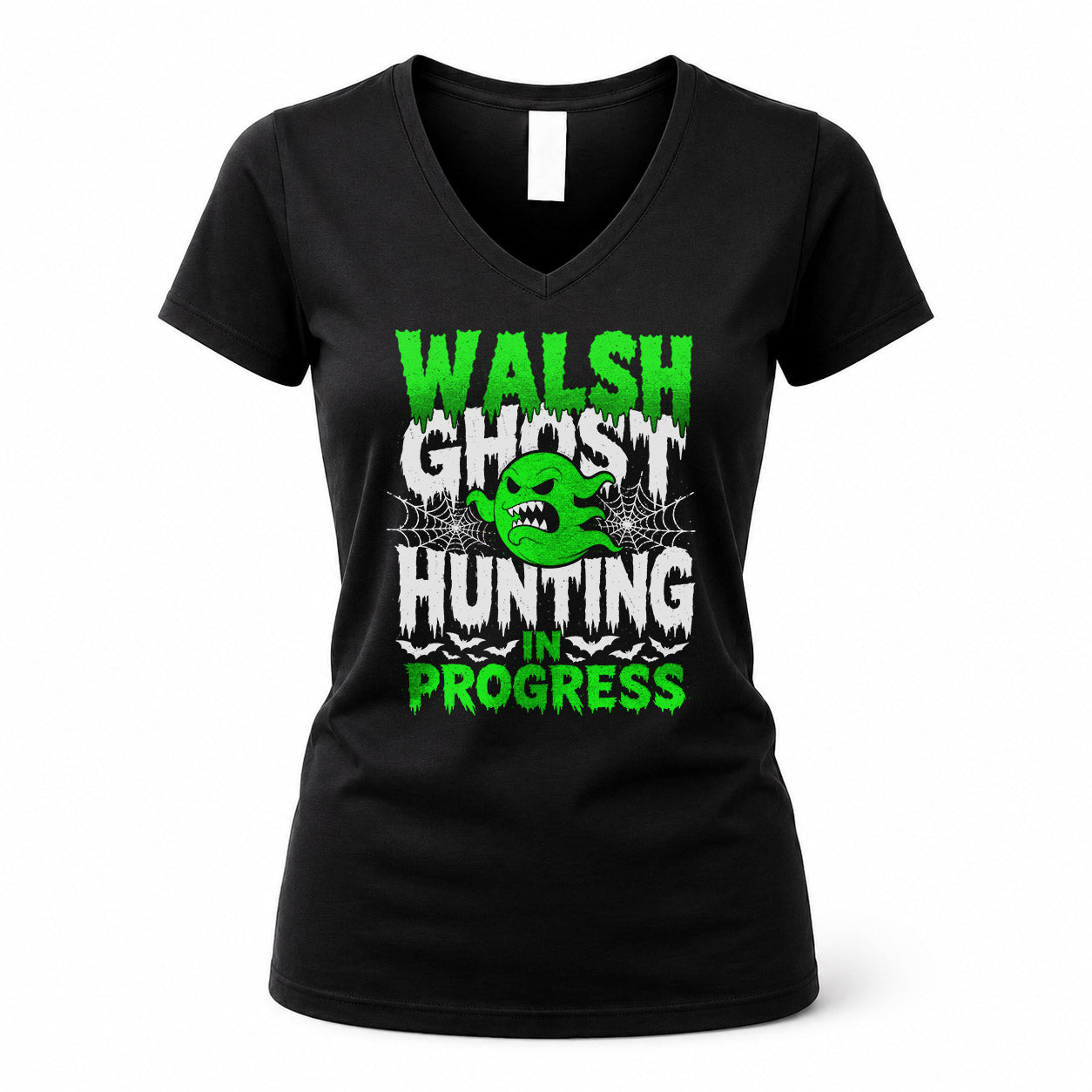 WALSH HW22-K06-109 - NAME Ghost Hunting In Progress Personalized Halloween Shirt