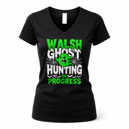 WALSH HW22-K06-109 - NAME Ghost Hunting In Progress Personalized Halloween Shirt