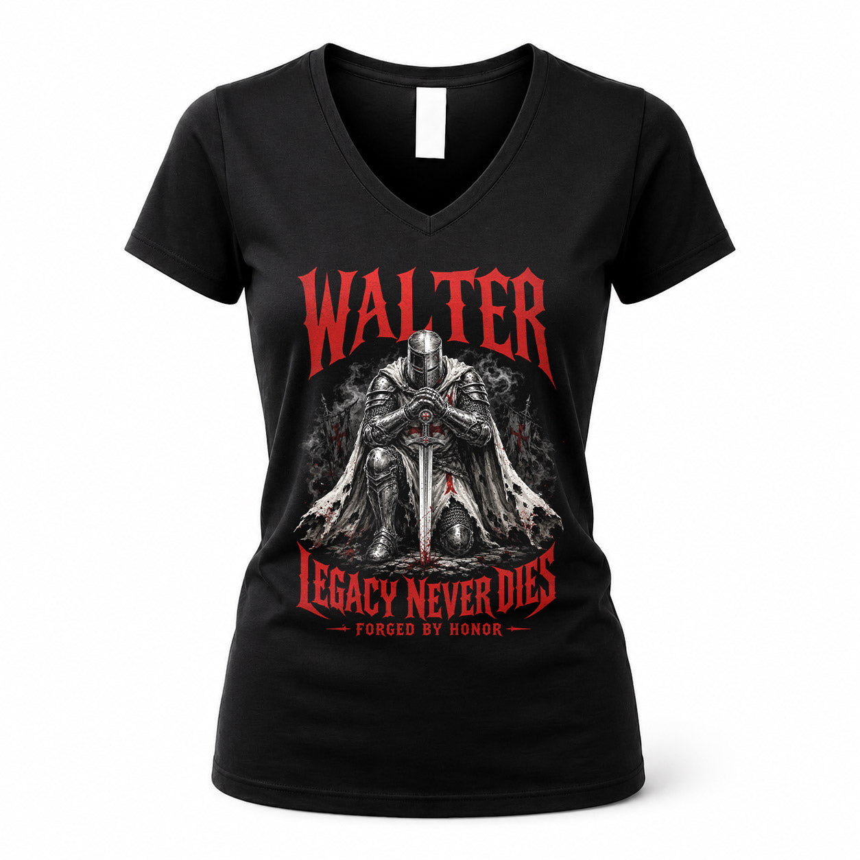 WALTER HS90-K04-109 - NAME Legacy Never Dies Forged By Honor Personalized Knight