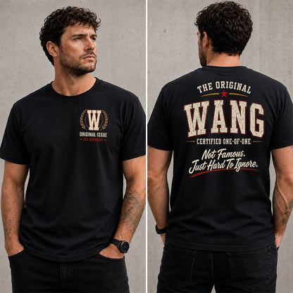 WANG W68-F2-168 – Personalized Original Issue Apparel “The Original NAME Certified One-of-One"