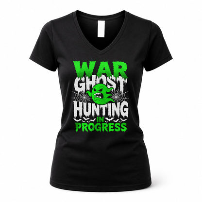 WAR HW22-K06-109 - NAME Ghost Hunting In Progress Personalized Halloween Shirt