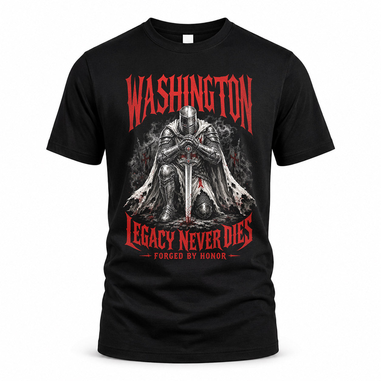 WASHINGTON HS90-K04-109 - NAME Legacy Never Dies Forged By Honor Personalized Knight