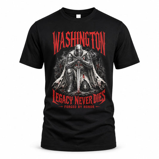 WASHINGTON HS90-K04-109 - NAME Legacy Never Dies Forged By Honor Personalized Knight