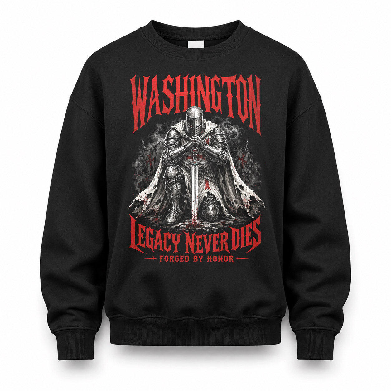 WASHINGTON HS90-K04-109 - NAME Legacy Never Dies Forged By Honor Personalized Knight