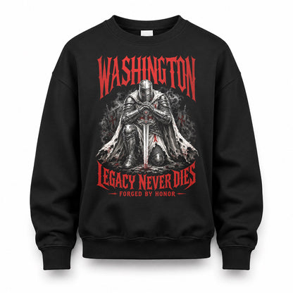 WASHINGTON HS90-K04-109 - NAME Legacy Never Dies Forged By Honor Personalized Knight
