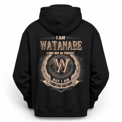 WATANABE PH55-T25-Personalized Name Quote Apparel “I Am NAME May Not Be Perfect But I Am Limited Edition”