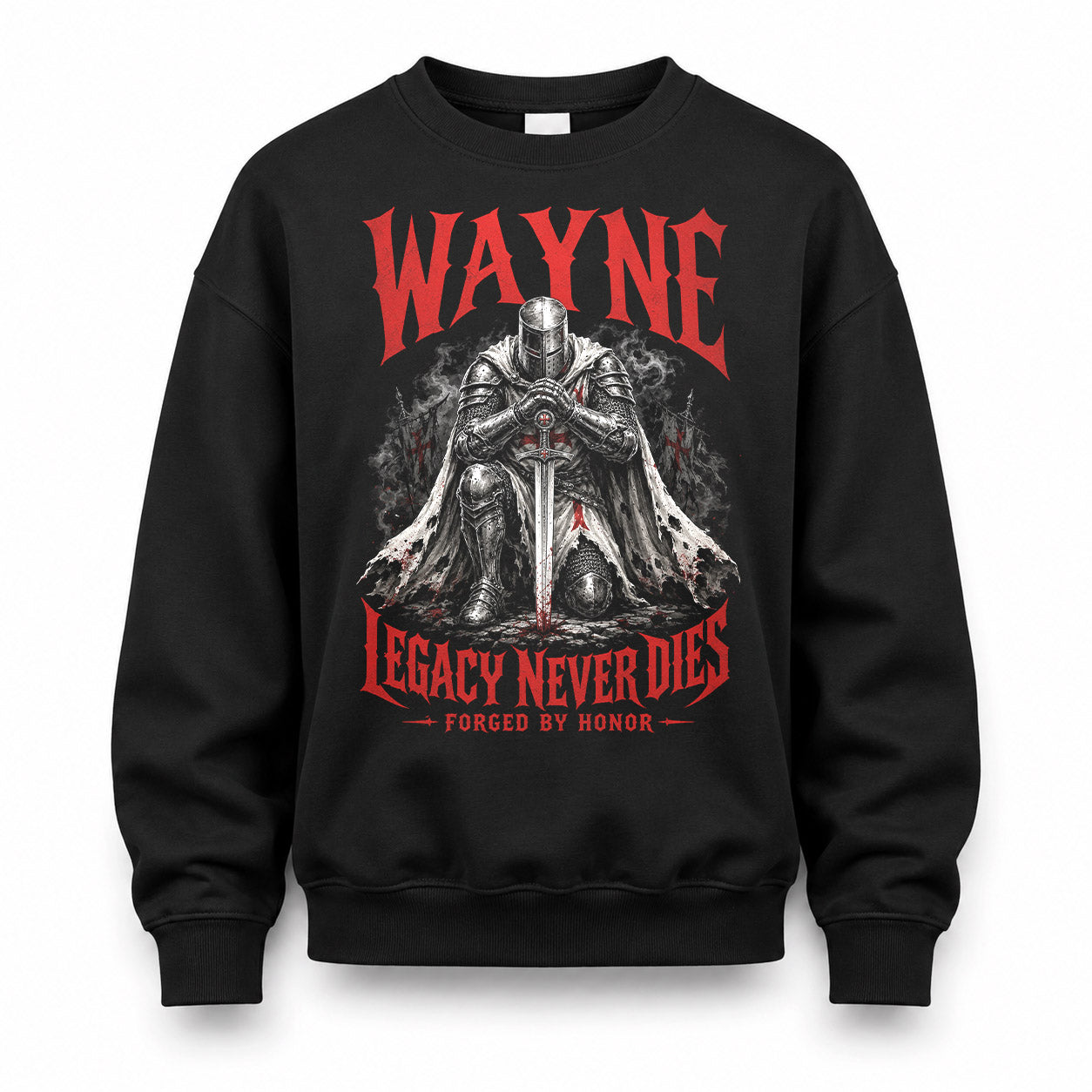 WAYNE HS90-K04-109 - NAME Legacy Never Dies Forged By Honor Personalized Knight