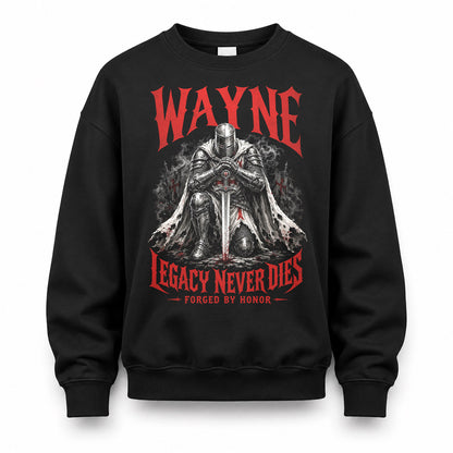 WAYNE HS90-K04-109 - NAME Legacy Never Dies Forged By Honor Personalized Knight