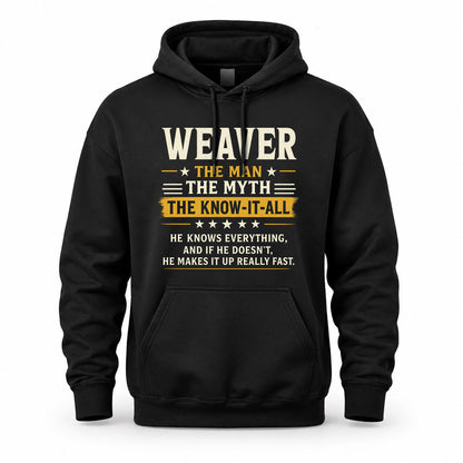 WEAVER TM90-K04-125 - NAME Legendary Know-It-All Personalized Funny Shirt