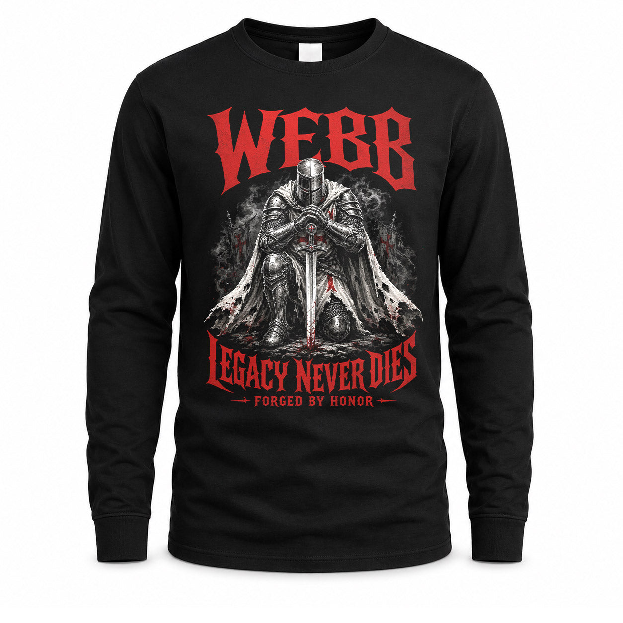 WEBB HS90-K04-109 - NAME Legacy Never Dies Forged By Honor Personalized Knight