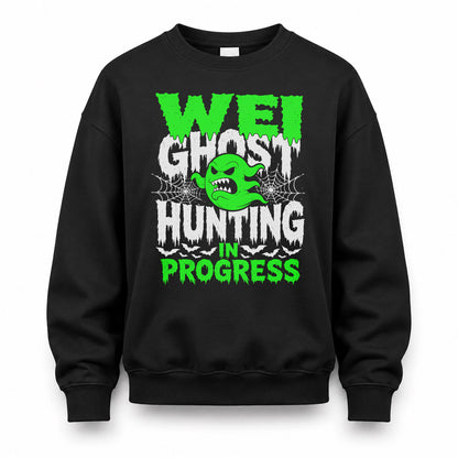WEI HW22-K06-109 - NAME Ghost Hunting In Progress Personalized Halloween Shirt