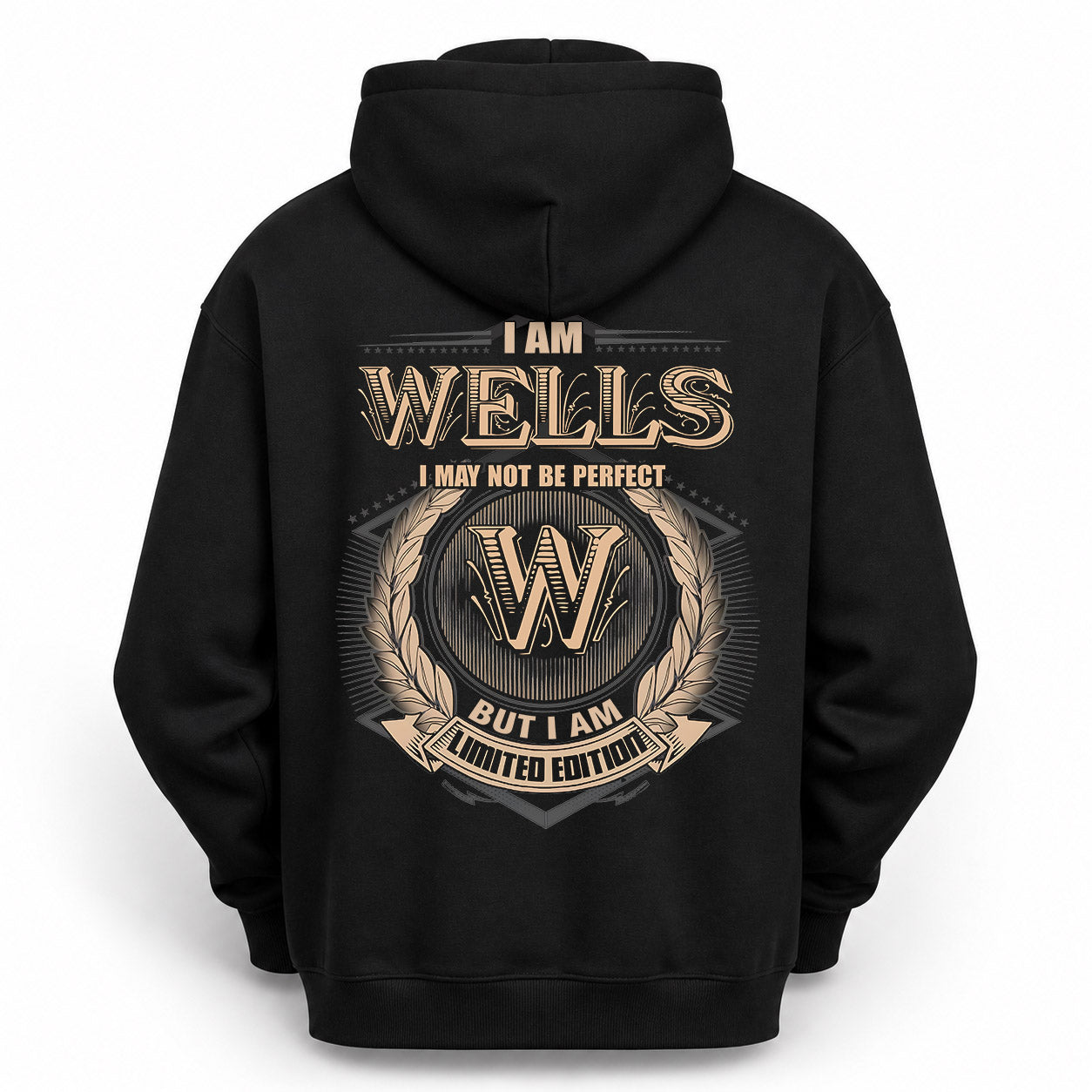 WELLS PH55-T25-Personalized Name Quote Apparel “I Am NAME May Not Be Perfect But I Am Limited Edition”