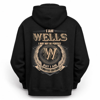 WELLS PH55-T25-Personalized Name Quote Apparel “I Am NAME May Not Be Perfect But I Am Limited Edition”