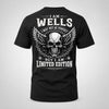 WELLS P01-K24-229 – Personalized Skull Graphic Apparel “I Am NAME I May Not Be Perfect But I Am Limited Edition”