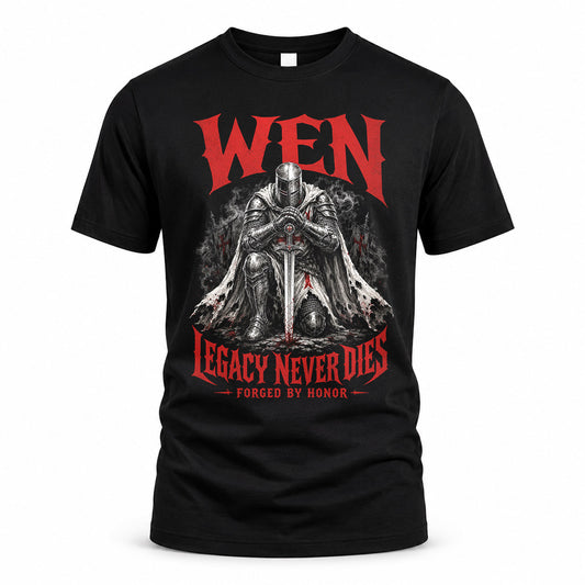 WEN HS90-K04-109 - NAME Legacy Never Dies Forged By Honor Personalized Knight
