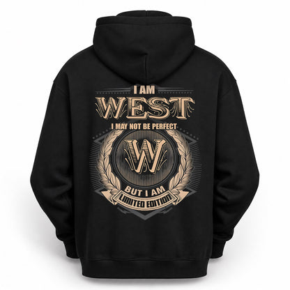 WEST PH55-T25-Personalized Name Quote Apparel “I Am NAME May Not Be Perfect But I Am Limited Edition”