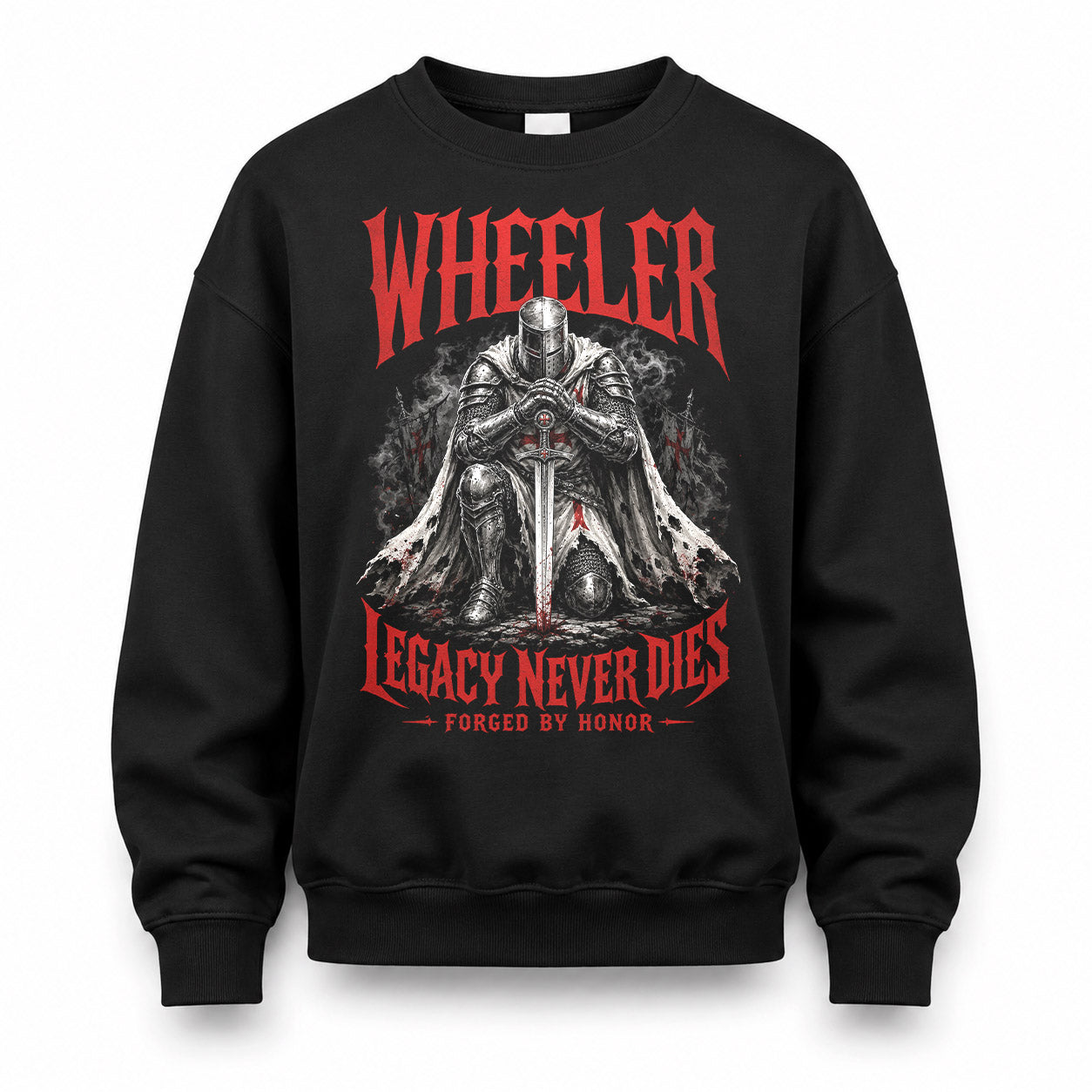 WHEELER HS90-K04-109 - NAME Legacy Never Dies Forged By Honor Personalized Knight