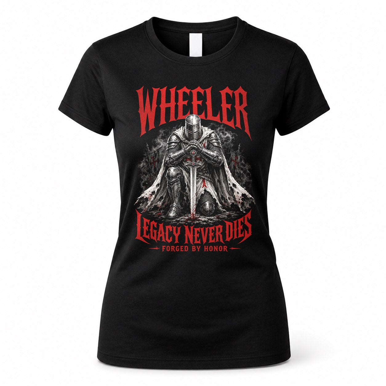 WHEELER HS90-K04-109 - NAME Legacy Never Dies Forged By Honor Personalized Knight