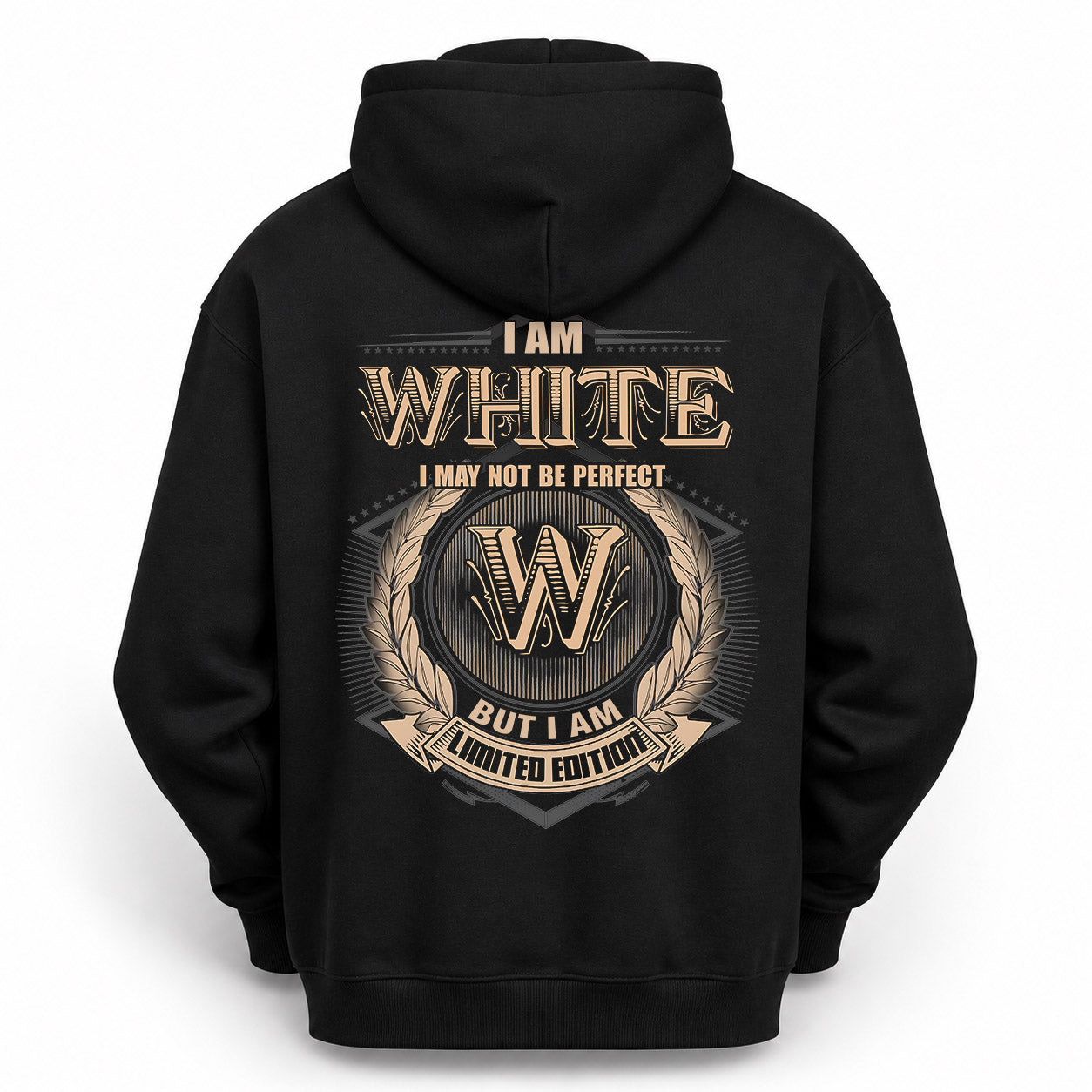 WHITE PH55-T25-Personalized Name Quote Apparel “I Am NAME May Not Be Perfect But I Am Limited Edition”
