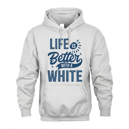 WHITE HH88-K2–Personalized Name Quote T-Shirt Life Is Better With Unisex Gift