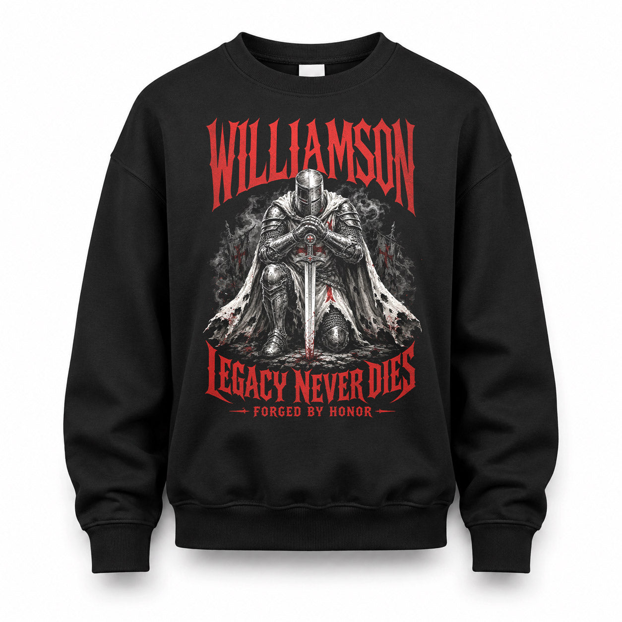 WILLIAMSON HS90-K04-109 - NAME Legacy Never Dies Forged By Honor Personalized Knight