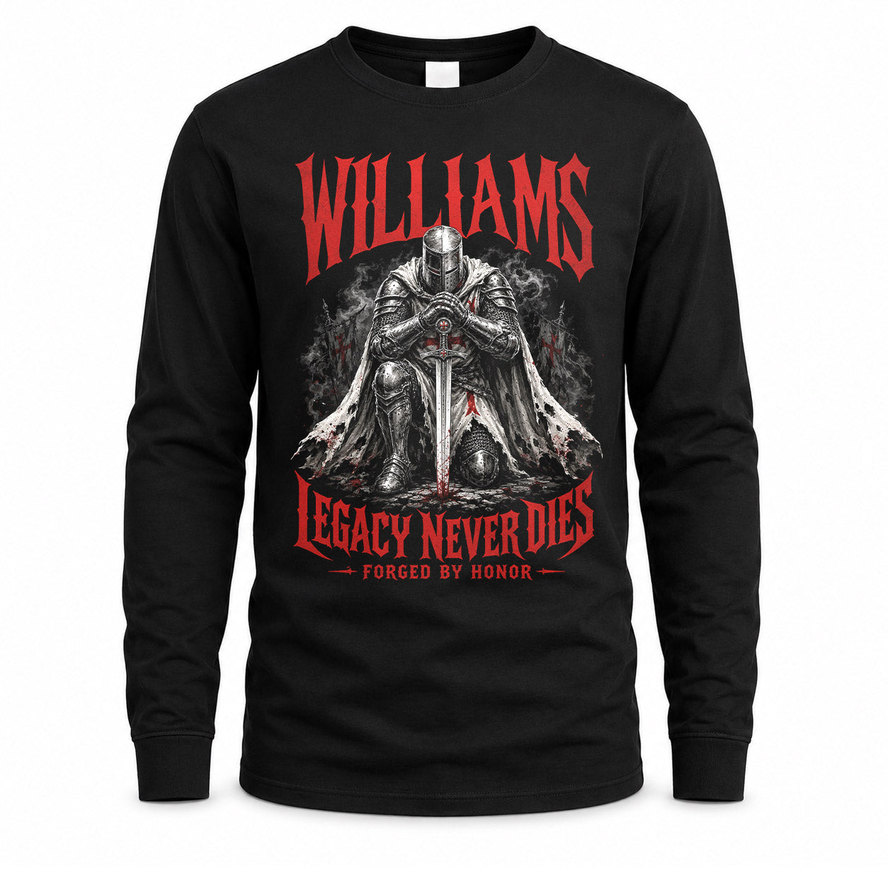 WILLIAMS HS90-K04-109 - NAME Legacy Never Dies Forged By Honor Personalized Knight