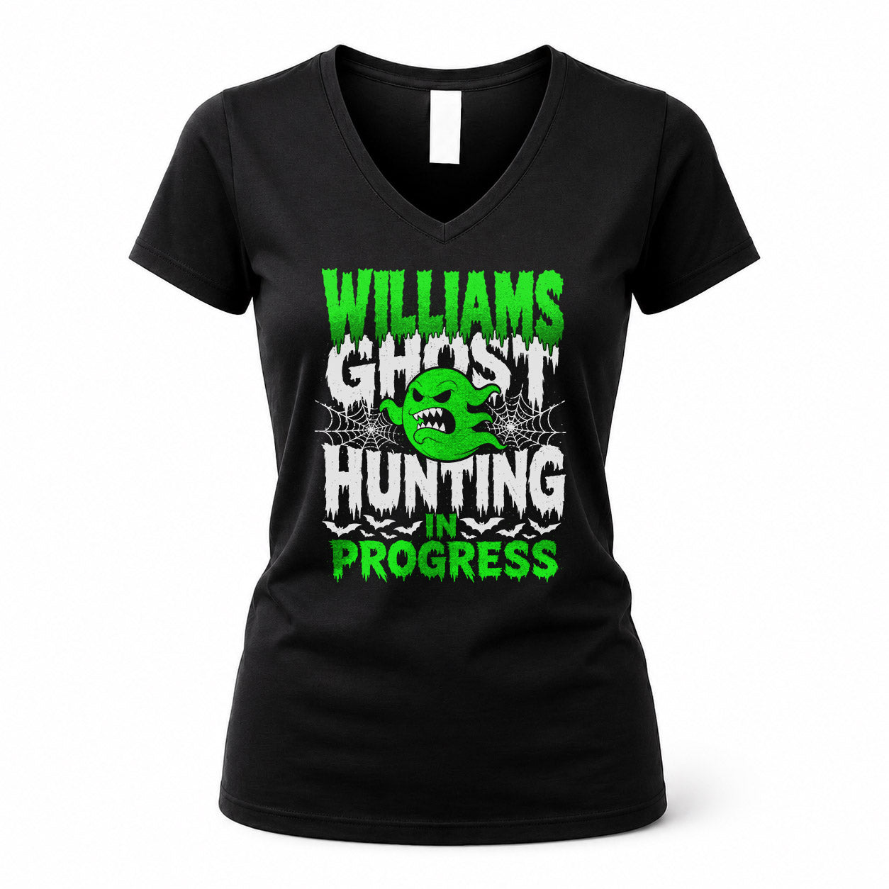 WILLIAMS HW22-K06-109 - NAME Ghost Hunting In Progress Personalized Halloween Shirt