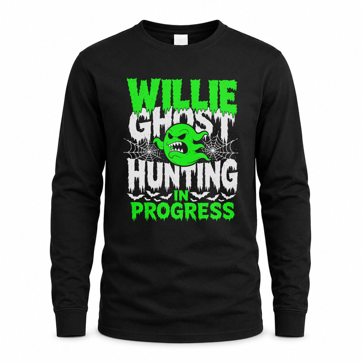 WILLIE HW22-K06-109 - NAME Ghost Hunting In Progress Personalized Halloween Shirt