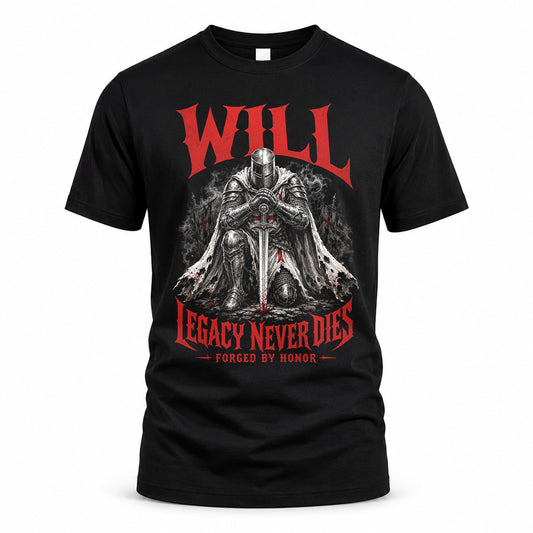 WILL HS90-K04-109 - NAME Legacy Never Dies Forged By Honor Personalized Knight