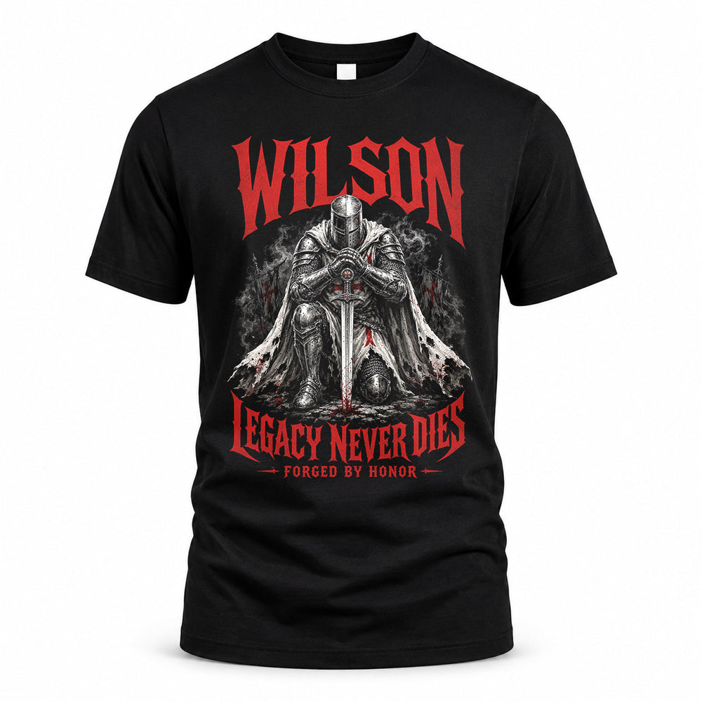 WILSON HS90-K04-109 - NAME Legacy Never Dies Forged By Honor Personalized Knight