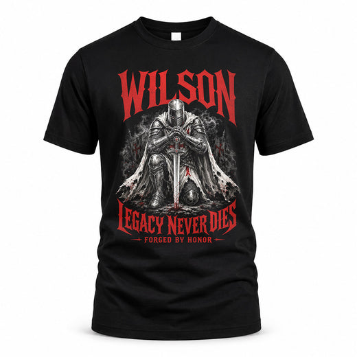 WILSON HS90-K04-109 - NAME Legacy Never Dies Forged By Honor Personalized Knight