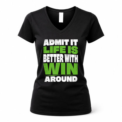 WIN HP68-K4-189 – Personalized Funny Quote Apparel “Admit It, Life Is Better With AARON Around”