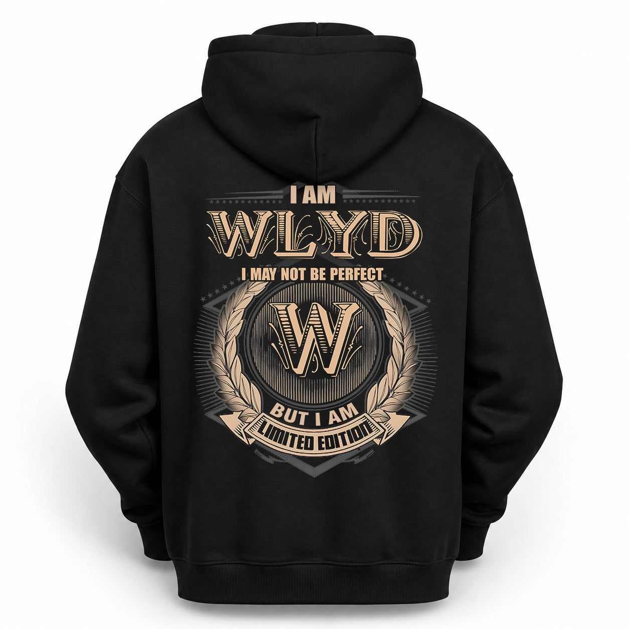 WLYD PH55-T25-Personalized Name Quote Apparel “I Am NAME May Not Be Perfect But I Am Limited Edition”