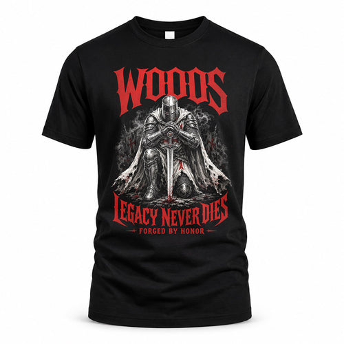 WOODS HS90-K04-109 - NAME Legacy Never Dies Forged By Honor Personalized Knight