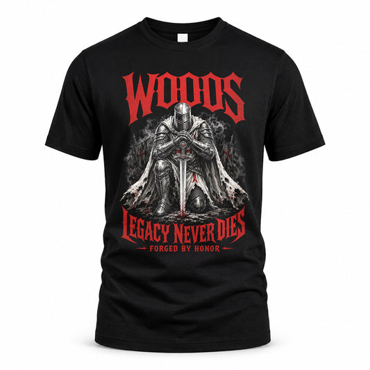 WOODS HS90-K04-109 - NAME Legacy Never Dies Forged By Honor Personalized Knight