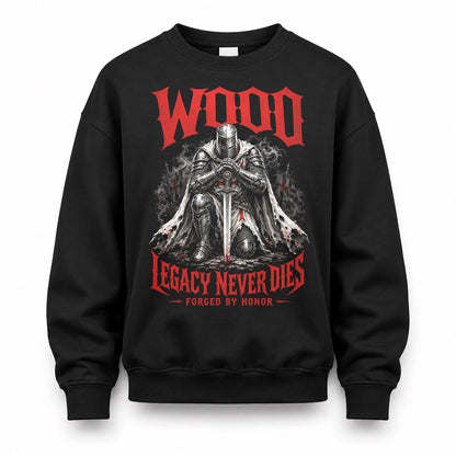 WOOD HS90-K04-109 - NAME Legacy Never Dies Forged By Honor Personalized Knight