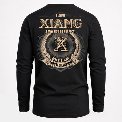 XIANG PH55-T25-Personalized Name Quote Apparel “I Am NAME May Not Be Perfect But I Am Limited Edition”