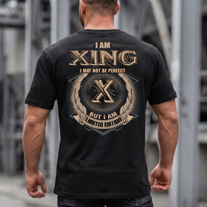 XING PH55-T25-Personalized Name Quote Apparel “I Am NAME May Not Be Perfect But I Am Limited Edition”