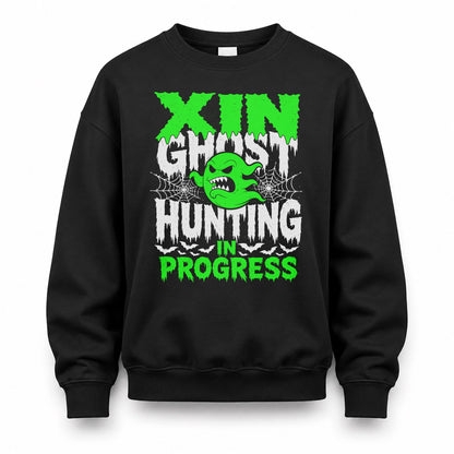 XIN HW22-K06-109 - NAME Ghost Hunting In Progress Personalized Halloween Shirt