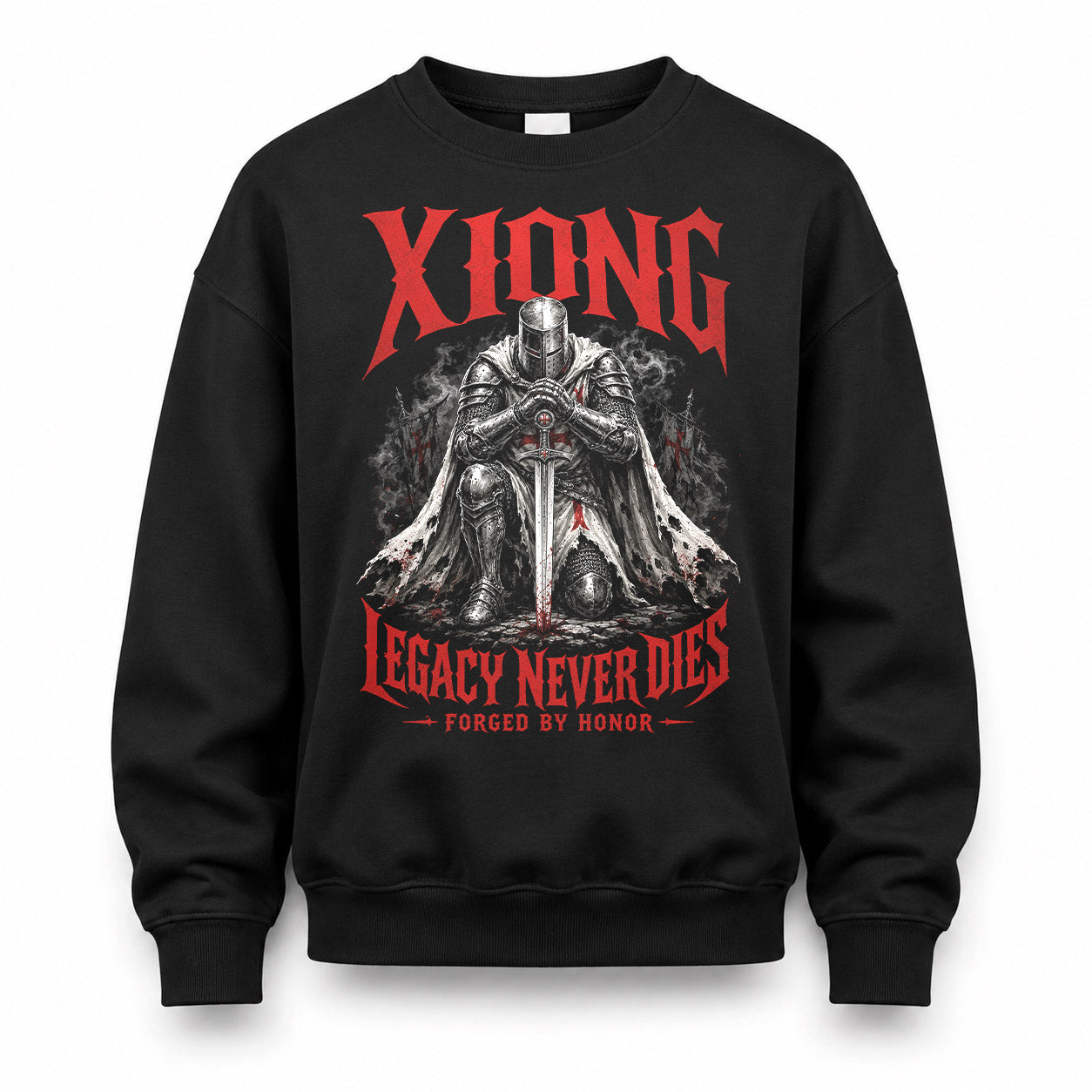 XIONG HS90-K04-109 - NAME Legacy Never Dies Forged By Honor Personalized Knight